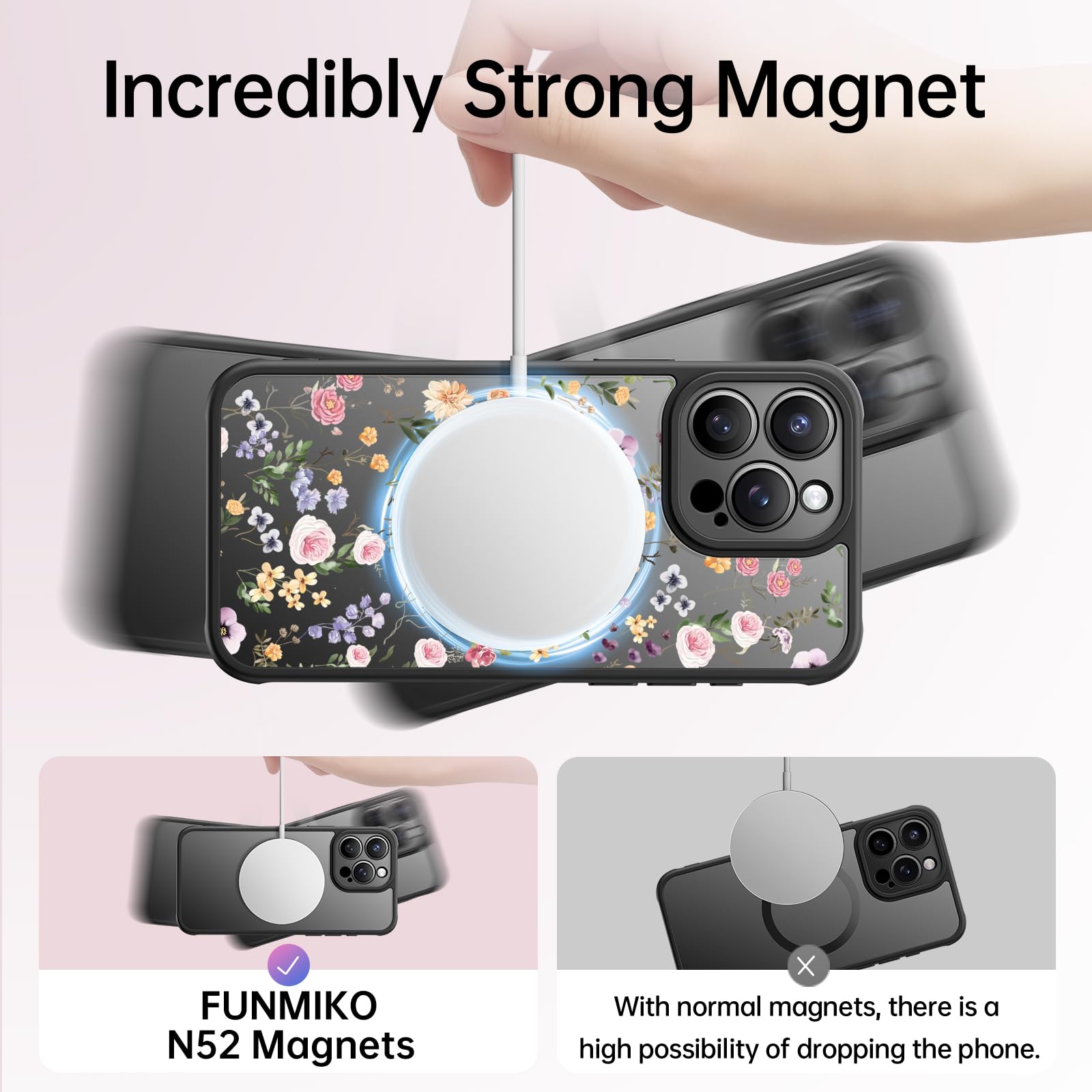 Amazon.com: FUNMIKO Case for iPhone 16 Pro - Wireless Charging